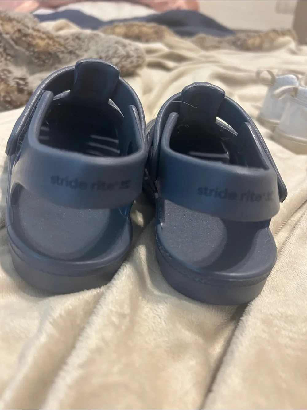 Stride Rite Kids Closed-Toe Sandals — Charcoal Grey/Blue